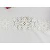 China 100% Cotton Water Soluble Double Edged Scalloped Lace Fabric Enviormental Friendly wholesale