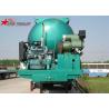 Banana Type Fuwa 3 Axles Bulk Cement Semi Trailer Green Colour CCC ISO