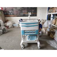 China ABS Hospital Emergency Drugs Medical Push Cart Medical Storage Carts With Brake Castors Hospital Trolley on sale