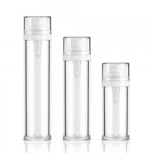 Heavy Wall Crystal Plastic Cosmetic Bottles And Jars Set Various Capacity