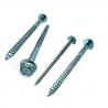 China Blue White Zinc Plated Hex Head Screw With Flange wholesale