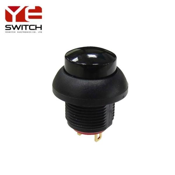 Red 12mm Waterproof Push Button Switch Plastic Push Button On Off Latching  Switch