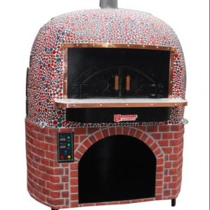 China Ceramic Tiles Round Italy Pizza Oven Lava Rock Wood Fire supplier