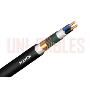 China N2XCH Bare Copper Power FRNC Cable Black Outdoor With Concentric Protective Cu Wire Concrete supplier