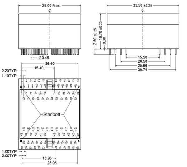 L19H007-4の2.5G/5G基盤- Tのクォードの港LANはPoE 90Wの変圧器モジュールをろ過する