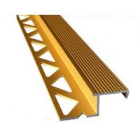 China 6063 Aluminum Extrusion Profile with Golden Anodized Color on sale