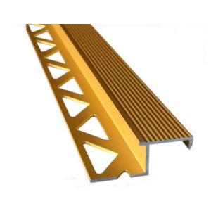 6063 Aluminum Extrusion Profile with Golden Anodized Color