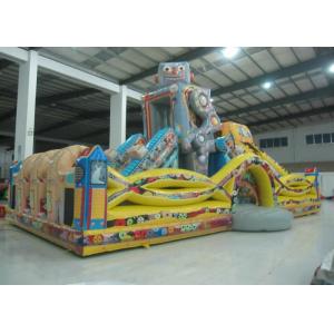 China Inflatable Fun City Indoor Playground Robot 12x6.5x5.8m Safe Nontoxic For Amusement Park supplier