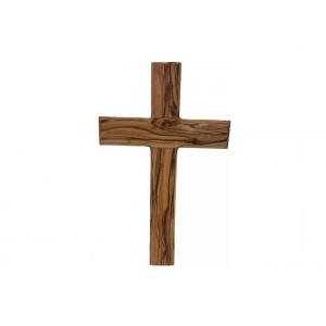 China Laser Cut Large Wooden Crosses , Wooden Wall Crucifix With Hanger For Decorative supplier