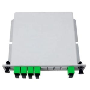 China FTTX Plc Lgx Пассивный Фтth Fiber Box Splitter 1X16 Gpon Fiber Sc Upc Apc Вставка Plc Splitter wholesale