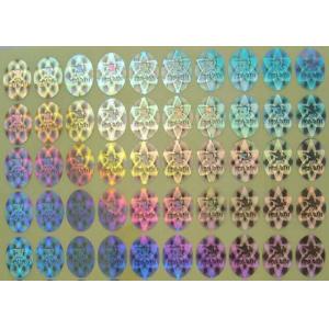 Rainbow Color Security Hologram Sticker , Custom Vinyl Decals Stickers