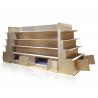 Single / Double Side Food Store Shelving With 20 Pcs Acrylic Boxes 900*450