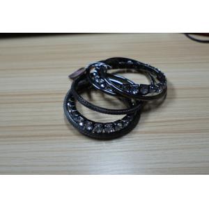 China Graceful OEM /ODM mixed metal cuff bracelets with rhinstones,(Gold ,silver ,black ,white) supplier