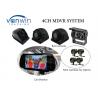 Compact 4 Channel 3G Mobile DVR With Built-In GPS Mirror Recording In SD Card