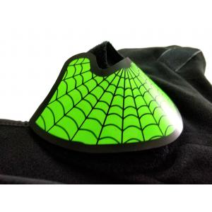 Role play custom green spider-man  EL mask hot sale popular music party  glow in the dark light sound activated led mask