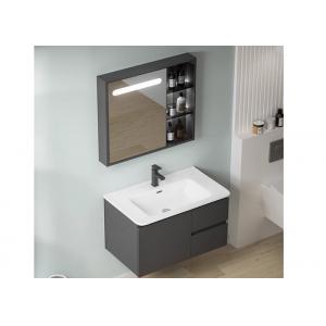 IP44 Waterproof Bathroom Vanity Units , Hotel Wall Mounted Sink Vanity