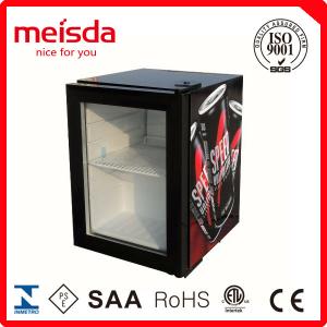 21L Compressor Cooling Mini Glass Single Door Counter Top Beer Bottle Juice Cold Drink Display Beverage Showcase Cooler