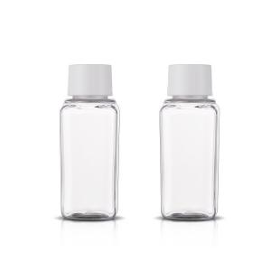 Square Mini Size 30ml Plastic Bottle Container For Hair Care Hotel Shampoo