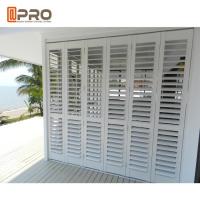 China White Color Horizontal Fixed Aluminum Louver Window For Commercial House on sale