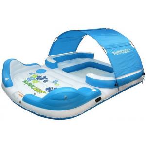China Huge Lake Funny Inflatable Water Toys 4 / 6 / 8 Person Floating Blow Up Island Customized supplier