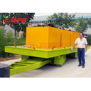 China Manual Industrial Cargo Transport Forklift Towing Trolley On Rails Or Concrete Ground supplier