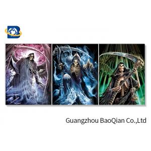 Creative Designer Skull 3D Picture For Wall Decor , Flipped Changing Lenticular Poster