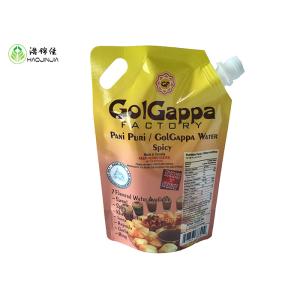 China Refillable Nozzle Laminated Packaging Spout Pouch Bag With Cap For Condiment wholesale