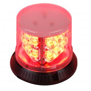 3W LED Red Emergency Vehicle Beacon Light Weatherproof With 6 Flash Mode