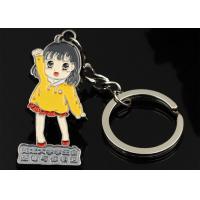 China Metal alloy paint key chain cartoon logo girls key chain advertising Yiwu wholesale set on sale