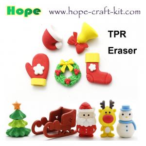 OEM ODM TPR PVC Erasers Kids Stationery supplies 3D Animal, Food, Plant, Vegetables, Fruits  disassembled and assembl