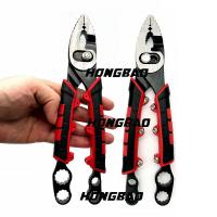China 5 Inch Slip Joint Needle Nose Pliers Snap On Handle Tip Top 7 9 12 14mm Combination Spanner Wrench on sale