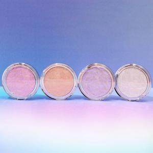China OEM Vegan Diamond Glow Pressed Powder Face Glitter Highlighter Skin Friendly supplier