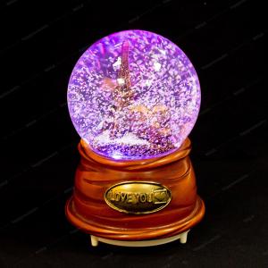Dia100mm Lighted Musical Snow Globes