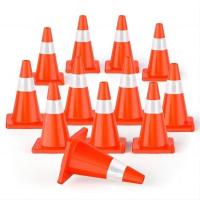 China 18in 28in PVC Traffic Safety Cones Safery Durable For Driveway Road Parking on sale