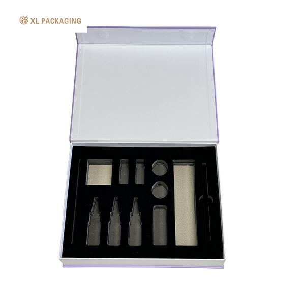 XL Packaging Custom Printed Cosmetic Boxes Luxury Custom Logo Rigid Paper Boxes With Sponge Liner Empty Magnetic Case Display For Product Packing