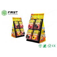 China Custom CDU Recyclable Retail Cardboard Counter Stand Table Display With Pegs Hooks on sale