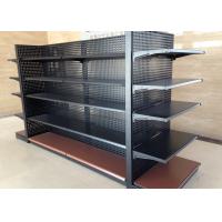 China Cold Rolled Steel Supermarket Display Shelving With Perforated Back Panel for sale