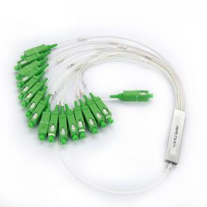 MINI Fiber Optic Coupler Splitter , SC APC 1 X 16 Single Mode Fiber Splitter For FTTH Internet