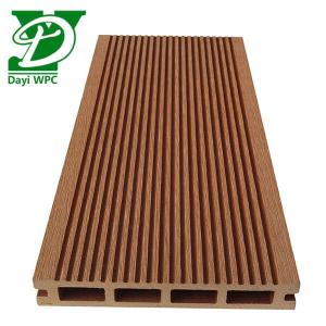 China Tamaño 140x23mm Decking exterior de WPC estilo de diseño moderno resistente al desgaste supplier