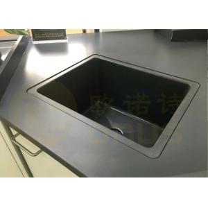 Black Epoxy Resin Lab Countertops Oem For Pharmaceutical Testing Centre with chemical resistance