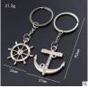 China Love Theme 3D Custom Steel Engraved Keychains For Couples , Anniversary Gift wholesale