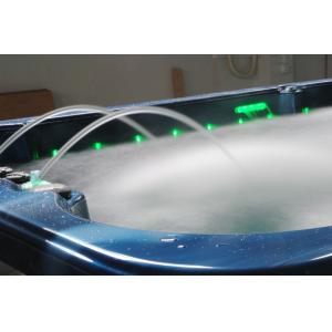 China Square acrylic whirlpool massage bathtub, 5 x seats + 1 x full body lounge + swim area wholesale
