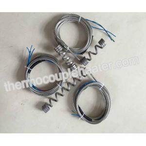 China Hot Runner Coil Heater with Brass Nozzle in metal mesh lead wire For Plastic Molding supplier