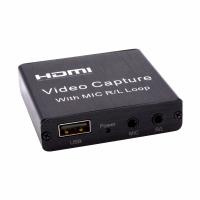 China Capturador video video de la tarjeta de captura de PS4 USB 2,0 LPCM HDMI con Mic Loop R L on sale