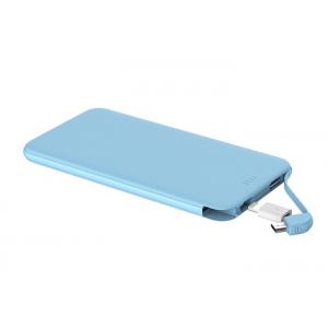 Plastic Credit Card Sized Battery Bank , 5000mah Wallet Sized Portable Charger