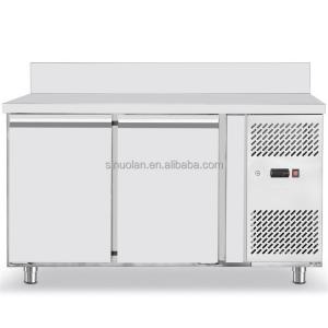 Wholesale Price 2 Door Under Counter Refrigerator Freezer Refrigerator-Undercounter-Regular Fresh Table Chiller