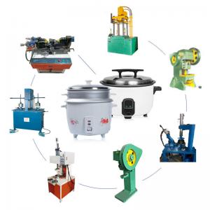 China Industrial Pressure Cooker Making Machine Hydraulic For Plastic Drum Rice Cooker Making supplier