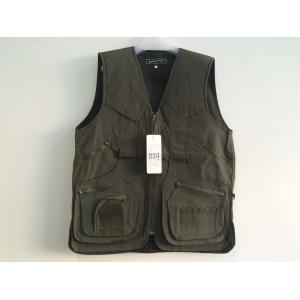 Hunting vest in taslan fabric, S-3XL, olive, green color, water proof