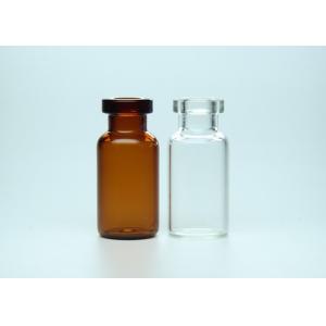 China Transparent or Brown Glass Tube Vials 2ml Capacity Borosilicate Glass Material supplier