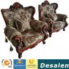 156 wooden carved Luxury home furniture Royal genuine leather sofa set. 1+2+3